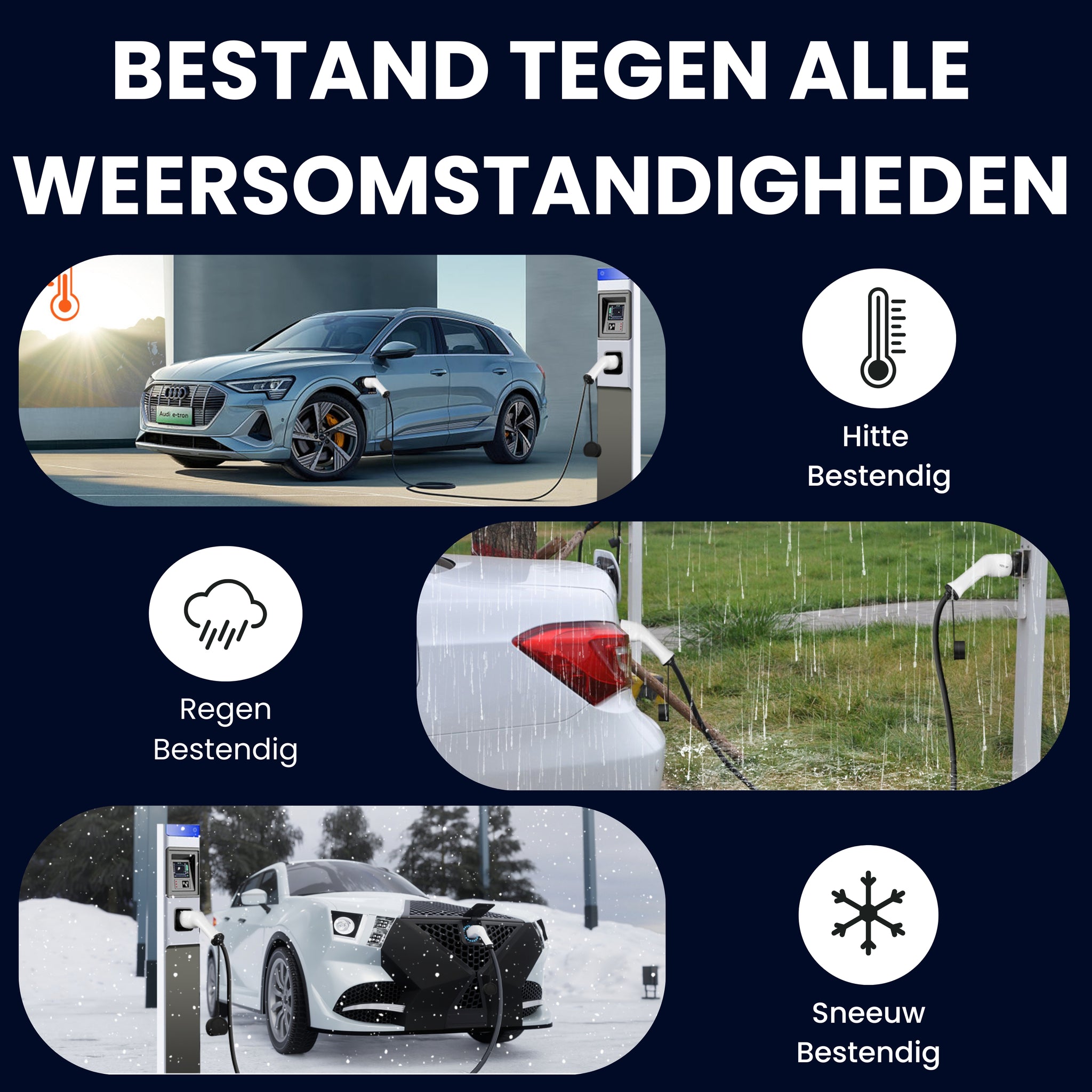 Laadkabel Type 2 - 3 Fase - 32A (22kW) - 7 Meter