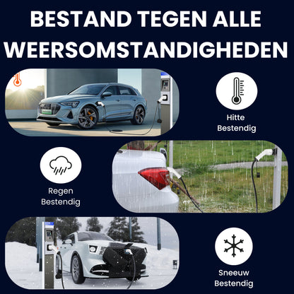 Laadkabel Type 2 - 3 Fase - 32A (22kW) - 10 Meter